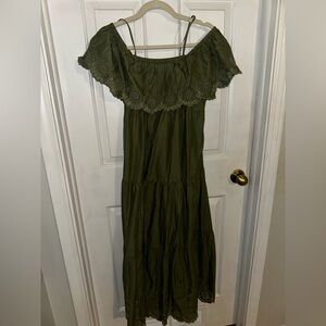 Old Navy Olive Green Maxi Dress